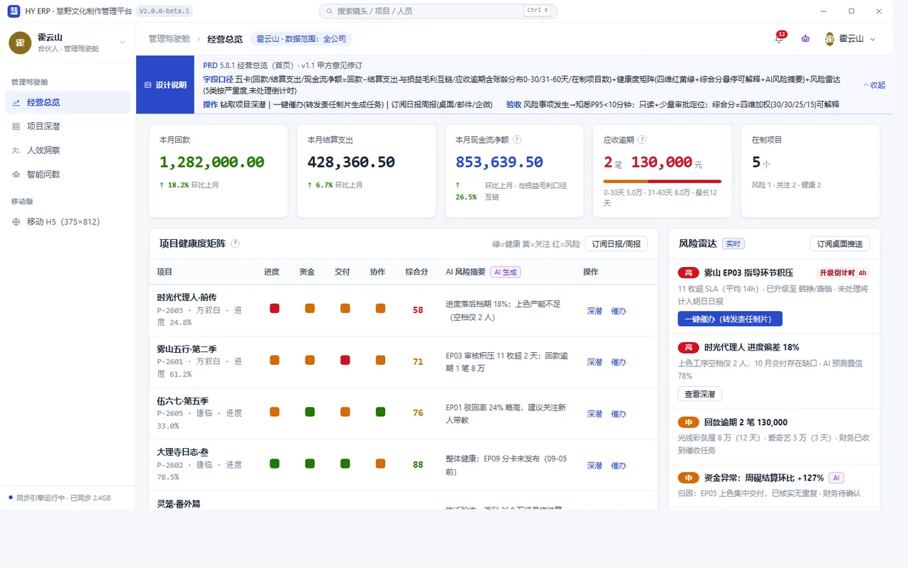 经营驾驶舱
